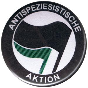 25mm Button: Antispeziesistische Aktion (schwarz/grün)