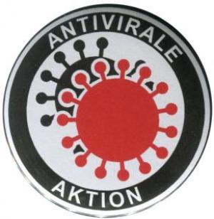 37mm Magnet-Button: Antivirale Aktion