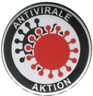 50mm Button: Antivirale Aktion