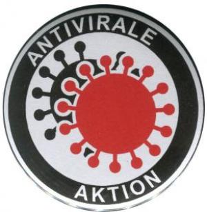 50mm Magnet-Button: Antivirale Aktion