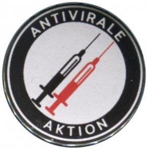 25mm Button: Antivirale Aktion - Spritzen