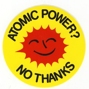 Aufkleber: Atomic Power? No Thanks