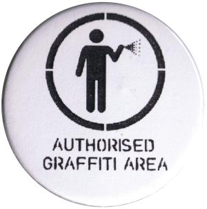 37mm Button: Authorised Graffiti Area