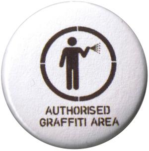 50mm Button: Authorised Graffiti Area