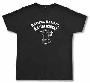 Fairtrade T-Shirt: Barista Barista Antifascista