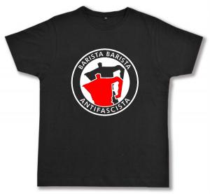 Fairtrade T-Shirt: Barista Barista Antifascista (Moka)