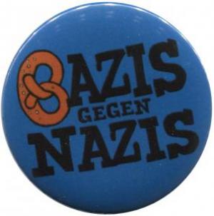 37mm Magnet-Button: Bazis gegen Nazis