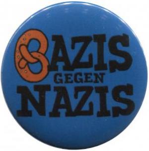 50mm Magnet-Button: Bazis gegen Nazis