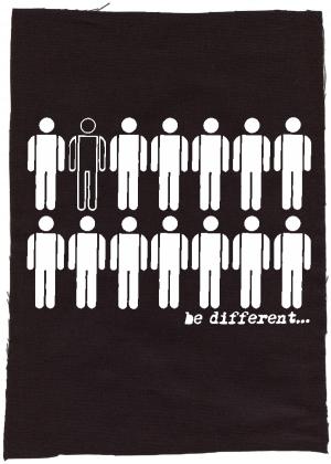 Rückenaufnäher: Be different