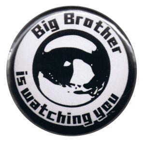 25mm Button: Big Brother is watching you
