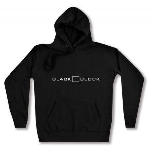 taillierter Kapuzen-Pullover: Black Block