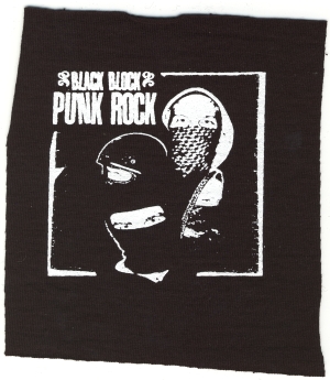 Aufnäher: Black Block Punk Rock