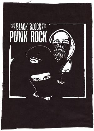 Rückenaufnäher: Black Block Punk Rock
