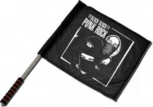 Fahne / Flagge (ca. 40x35cm): Black Block Punk Rock