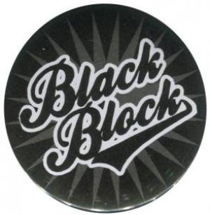 25mm Magnet-Button: black block (schwarz)