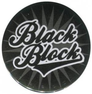 50mm Magnet-Button: black block (schwarz)