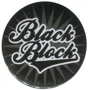 37mm Magnet-Button: black block (schwarz)