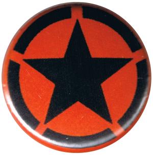 25mm Button: Black Star