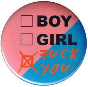 25mm Button: boy girl fuck you