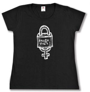 tailliertes T-Shirt: Break Free
