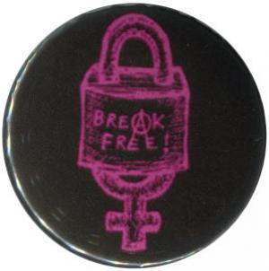 25mm Button: Break free (pink)