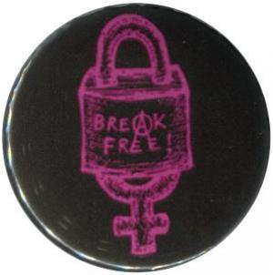 25mm Magnet-Button: Break free (pink)