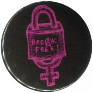 50mm Button: Break free (pink)