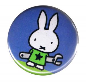 50mm Button: Bunny