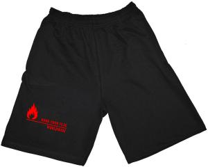 Shorts: Burn your flag - worldwide (red)