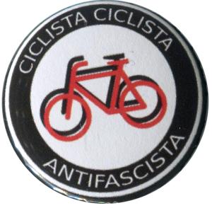 25mm Button: Ciclista Ciclista Antifascista