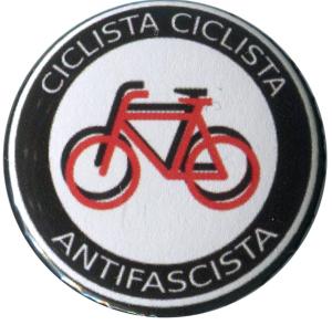 25mm Magnet-Button: Ciclista Ciclista Antifascista