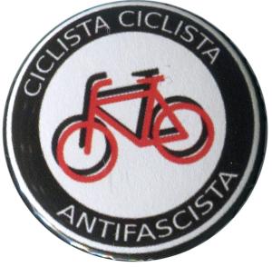 50mm Magnet-Button: Ciclista Ciclista Antifascista