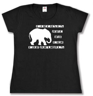 tailliertes T-Shirt: Circuses are no fun for animals