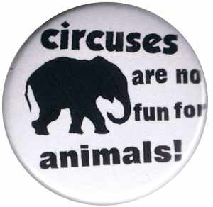 37mm Button: Circuses are No Fun for Animals