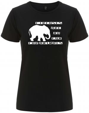 tailliertes Fairtrade T-Shirt: Circuses are no fun for animals