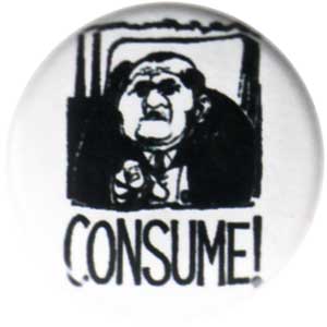 50mm Magnet-Button: Consume!
