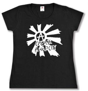 tailliertes T-Shirt: Create Anarchy