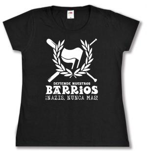 tailliertes T-Shirt: Defiende nuestros Barrios