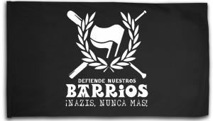 Fahne / Flagge (ca. 150x100cm): Defiende nuestros Barrios