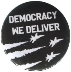 50mm Magnet-Button: Democracy we deliver