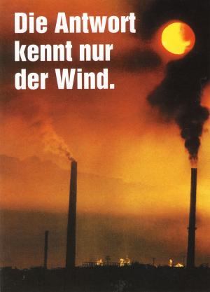 Postkarte: Die Antwort kennt nur der Wind.