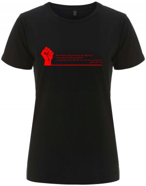 tailliertes Fairtrade T-Shirt: Die Philosophen haben die Welt nur verschieden interpretiert.