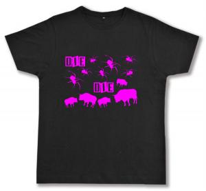 Fairtrade T-Shirt: Die spinnen die Bullen (pink)