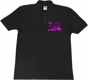 Polo-Shirt: Die spinnen die Bullen (pink)