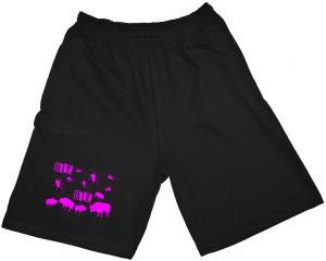 Shorts: Die spinnen die Bullen (pink)