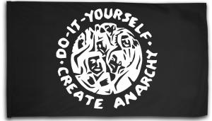 Fahne / Flagge (ca. 150x100cm): do it yourself - create anarchy