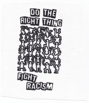 Aufnäher: Do the right thing - fight racism
