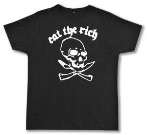 Fairtrade T-Shirt: Eat the rich (Totenkopf)