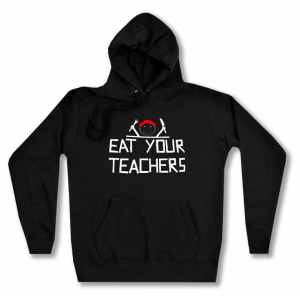 taillierter Kapuzen-Pullover: Eat your teachers