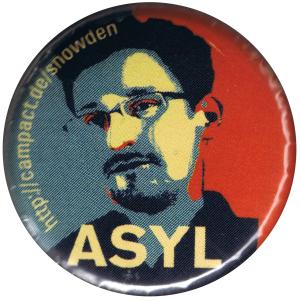37mm Button: Edward Snowden ASYL